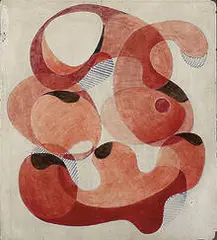 Daniel Massen, Form Arrangement #8 3-40, 1940, oil on board