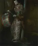 Everett Shinn, Clown with Drum, c.1940, oil on board