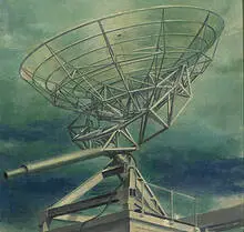 Walter Tandy Murch, Radio Telescope, oil on canvas