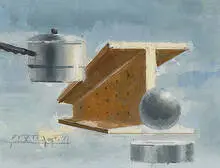 Walter Tandy Murch, drawings, pair, 1956, mixed media