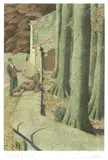 Simon Palmer, The Picket Line, gouache and watercolour