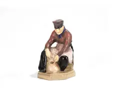 Phoebe Stabler, for Royal Doulton, 1913-1938, 'Picardy Peasant (man)': A Rare Ceramic Figure, 1913-1938