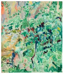 Oskar Moll, Der Angler, Um 1925, Aquarell über Bleistift auf festem Schoellershammer-Papier