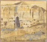 Norbert Schwontkowski, Erosion und Geschichte (Bamian), 2006, Öl auf Leinwand