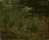 Carl Christian Sparmann, Waldwiese, 1844, Öl auf Papier auf Pappe
