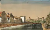 Franz Radziwill, Dorfbassin in Bremen (Hafenpartie)“. Vor 1932