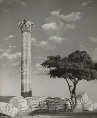 Herbert List, Athen, Olympieion, 1937, Vintage. Silbergelatineabzug