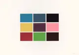 Gerhard Richter, 9 von 180 Farben, 1971, Farbserigrafie auf leichtem Karton