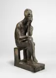 Gerhard Marcks, Ferdinand, sitzend, 1957, Bronze mit differenzierter brauner Patina. Höhe: 36,5 cm (14 ⅜ in.)