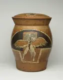 Philip Cornelius, Massive lidded stoneware jar, Executed c. 1970