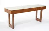 William Wurster, Serving console, c. 1955, Custom designed for the Froum House Sea Cliff, California
