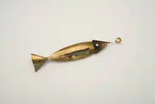 Peter Macchiarini, Swordfish, Brass, copper, with stone