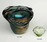 James Wayne, Free blown fumed Gas glass vessel, c. 1968, Studio