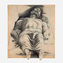 Marisol Escobar, Homage to Mantegna (Study After Mantegna's Dead Christ), France/USA
