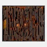 Bernard Langlais, Wood Pieces Affixed to Painted Surface
