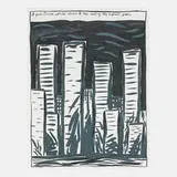 Raymond Pettibon, Untitled (A question could climb to the seat of the highest seer)