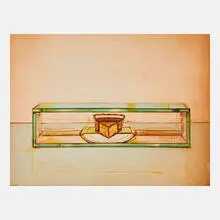 Pie Case by Wayne Thiebaud, sold Nov 2019