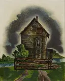William Schwartz, untitled (Shack by the River)