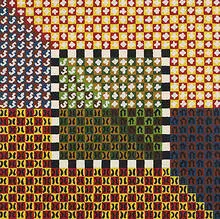 untitled by Alfred Jensen, 1973, screenprint, sold Nov 2002