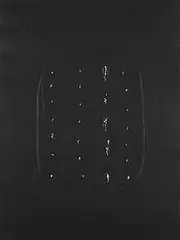 untitled by Lucio Fontana, 1968, aquatint with embossed holes, sold Nov 2002