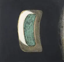 Bryan Hunt, Concorde Window, 1979, oil and pastel on rag paper