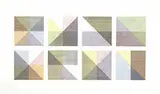 Sol LeWitt, untitled (8 Versions of Intersecting Color Lines)