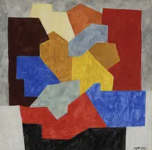 Herbert Bayer, untitled, 1958, Triac on paper