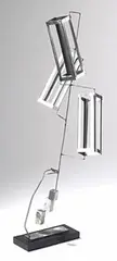 George Rickey, Three Open Parallelepipeds, 1984, stainless steel