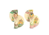 Clarice Cliff, A Pair of 'Aurea' Wall Pockets, circa 1935-37, glazed earthenware, shape 465
