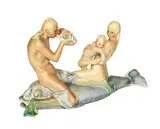 Lenci, Untitled, 1930, An Earthenware Figural Group