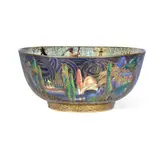Daisy Makeig-Jones, for Wedgwood, circa 1925, 'Poplar Trees' and 'Moorish': Two Fairyland Lustre Bowls, circa 1925