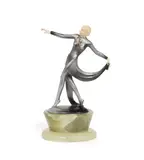 Josef Lorenzl, An Art Deco Bronze and Ivory Figure of a Dancer