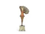 Bruno Zach, An Art Deco Bronze and Ivory Figural Sculpture