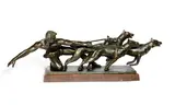 Alexandre Kelety, 'The Release': A Large Art Deco Bronze Figural Sculpture, circa 1925, 'The Release': A Large Art Deco Bronze Figural Sculpture, circa 1925