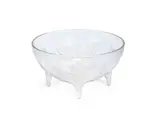 A Pre-War 'Lys' Bowl, design introduced in 1924 by René Lalique, clear and opalescent glass, press-moulded, frosted and polished, sold Aug 2020