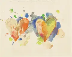 coming home hearts, for N. #12 by Jim Dine, 1969, Aquarell und Tempera auf Zeichenblockpapier, sold Jun 2026