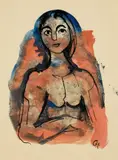 Karl Hofer, Mädchenbildnis. 1940er Jahre