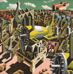 Montage by Ulrich Knispel, 1976, Öl auf Leinwand, sold Nov 2011