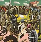 Ulrich Knispel, Montage, 1976, Öl auf Leinwand