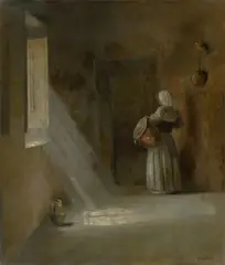 Carl Holsøe, Köksinteriör, Öl auf Leinwand