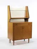 Kipp Stewart & Stuart MacDougall, Two piece hutch, c. 1956, Glenn of California