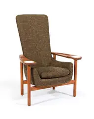 Kipp Stewart & Stuart MacDougall, High-back lounge chair, 1954, Glenn of California