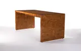 Milo Baughman, Burled wood console