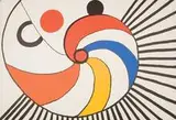 Spiral with Black Stripes by Alexander Calder, Color lithograph, sold Jun 2007