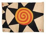 Star tapestry by Alexander Calder, 1975, Handwoven maguey jute fiber, sold Jun 2007