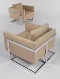 Milo Baughman, Club chairs (2), c. 1965, Thayer Coggin