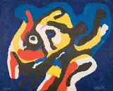 Untitled by Karel Appel, 1976, Carborundum print, sold Jun 2007