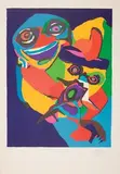 Regards Singulier by Karel Appel, 1971, Printed on Arches, sold Jun 2007