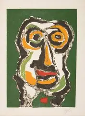 Karel Appel, Triptych, 1975, Carborundum print