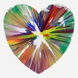 Heart Spin Painting (Created at Damien Hirst Spin Workshop) by Damien Hirst, United Kingdom, sold Nov 2019
